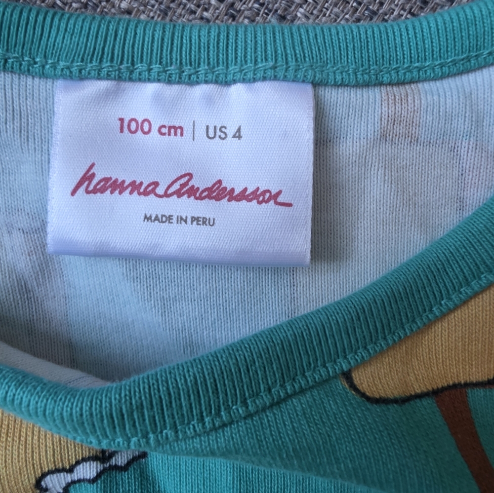Hanna Andersson Teal Popsicle Print Dress - Picture 3 of 3